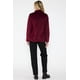 thumbnail image 2 of Blazer Terciopelo Luz Burdeo vino XL, 2 of 4