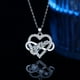 thumbnail image 3 of Collar Plata 925 Piedras Moissanitas Amor Infinito Elegante plateado Talla única, 3 of 5
