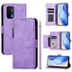 thumbnail image 1 of Funda tipo libro para OPPO A74 5G con bolsillo con cremallera, cierre magnético, 7 ranuras para tarjetas y correa para la muñeca., 1 of 6