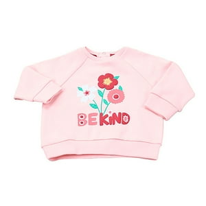 Poleron Bebe Niña Pullover Focal Rosado Corona