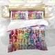 thumbnail image 5 of Muñecas Rainbow High Conjunto de sábanas temático, trío de piezas, cómodo y amigable con la piel, diseño único, regalo de decoración para el hogar para familiares, amigos y fans,140cm *210cm, 5 of 6