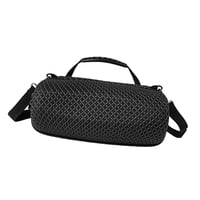 Magideal - Bolsa De Almacenamiento Para Altavoz Portátil, Bolso De Mano, Correa Ajustable Y Extraíble, Soporte Para Accesorios, Estuche Rígido Para Viajes, Pesca Negro