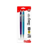 Lápiz Mecánico Pentel Sharp Metálico De 0,5 Mm, Paquete De 2