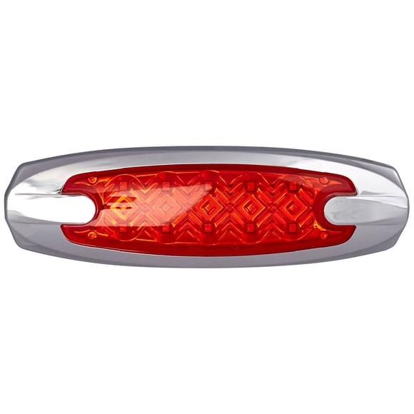 Lente de diamante sellada roja RoadPro RP1370RD con luz LED