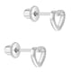 thumbnail image 2 of Aros corazón de plata 925 y circones para bebés, 2 of 2