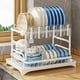thumbnail image 1 of 1pc Dish Drying Rack For Kitchen Counter Over The Sink, Detachable Larger Capacity 2-Tier Dish Drying Rack Drainboard Set With Double-Layer Bowl Rack, Cup Rack, Drain Board, Sticky Board Rack, Cutlery, 1 of 3
