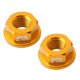 thumbnail image 3 of Bujes para ni?os Tuercas M10 Equilibrio plegable Bujes de las ruedas de la bicicleta Tuercas del eje de oro, 3 of 5