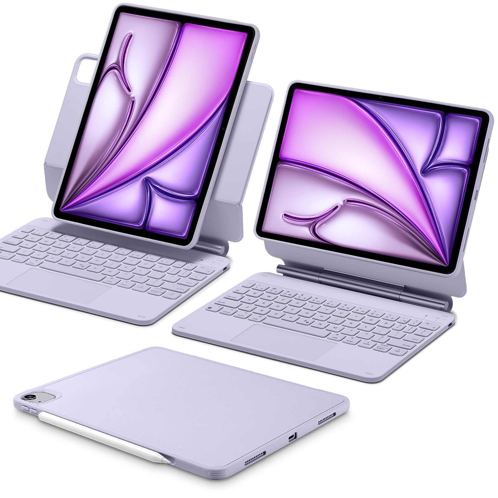 Funda Con Teclado Esr Ipad Air De 11 Pulgadas, Color Morado, Para Ipad Pro