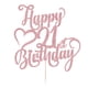 thumbnail image 3 of Adorno para Pastel AROKIPPRY Brillo Oro Rosa 21º Cumpleaños, 3 of 8