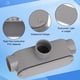 thumbnail image 4 of Cuerpo de conduit CKVIHAV tipo T de PVC rígido de 1.5 cm con tapa, gris, paquete de 2, 4 of 7