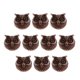 thumbnail image 3 of 10 Piezas De Metal Búho DIY Pulsera Conector Espaciador Cuentas De Encanto Bronce Púrpura, 3 of 5