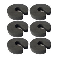 Bothyi - 6 Protectores De Puerta Multifuncionales Para El Hogar, Color Negro, 20 Mm