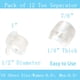 thumbnail image 2 of Separador de dedos en gel MENOCADY, paquete de 12 unidades, para juanetes, transparente, 2 of 7
