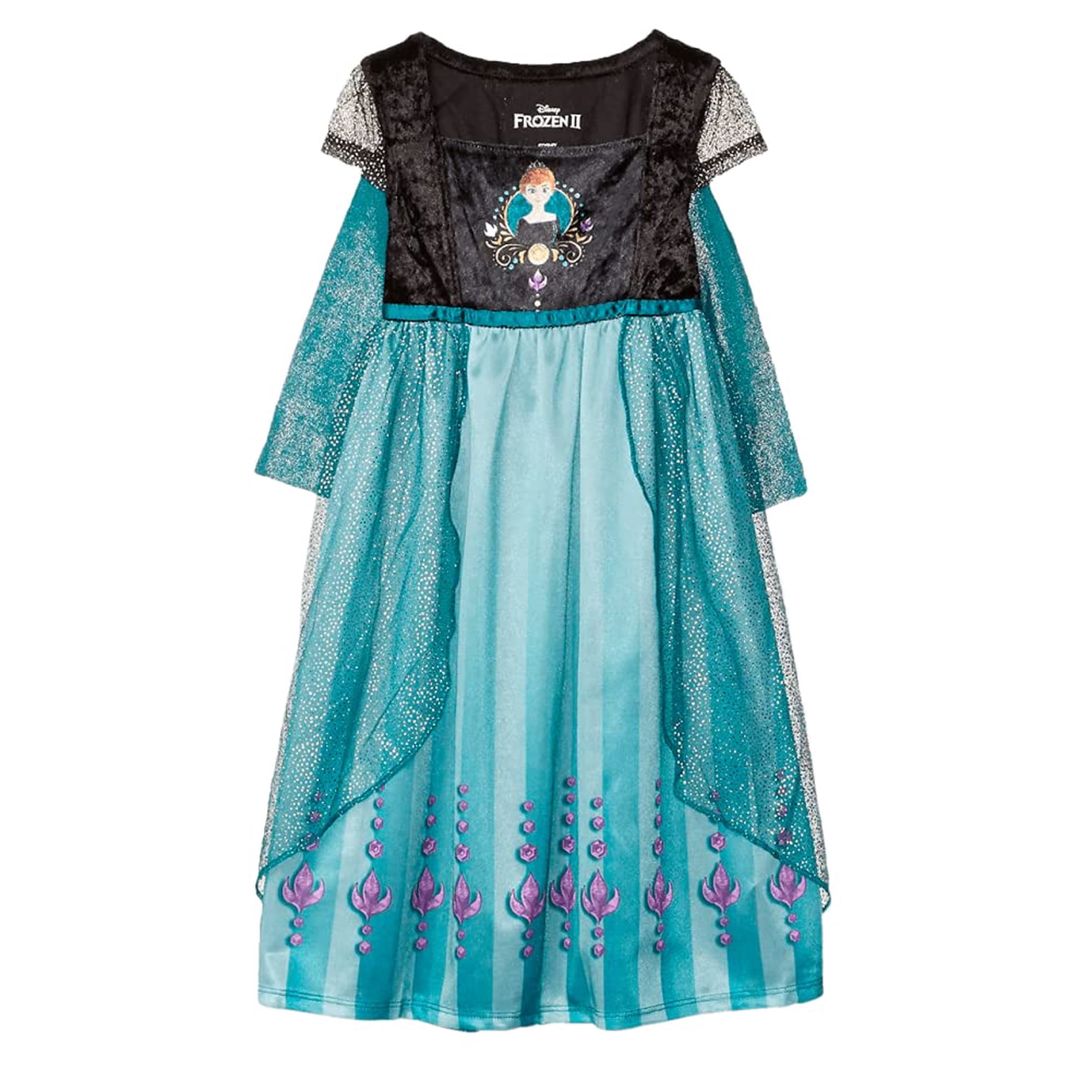 Camisón Disney Frozen 2 Fantasy Bata Anna Royalty Para Niñas 6