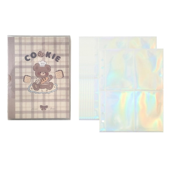 Photocard Binder Cover A5 Carpeta Para Fotos Recopilación De Imágenes Registro De Viaje Marrón