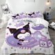 thumbnail image 1 of Kuromi Duvet Cover Multi-piece Set for Children and Adults Gifts Single Double Bed Multi-size Room Decoration Bedding SetBed Sheets, 1 of 5