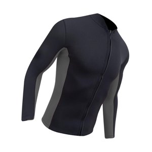 Ioensy - Traje De Neopreno Para Hombre, Chaqueta De Manga Larga Para Esnórquel, Deportes Acuáticos, Buceo, Gris, Negro, Xl