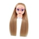 thumbnail image 3 of Cabeza de maniquí de entrenamiento, cabeza de muñeca de práctica de peinado para niños para trenzar cabello, modelo de cabeza de muñeca con soporte de Estilo A, 3 of 5