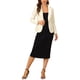thumbnail image 2 of INSPIRE CHIC Blazer de Terciopelo para Mujer Color Sólido Cuello de Chal Una Botón Traje de Trabajo L Beige Blanco, 2 of 6