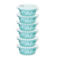 Set 6 Contenedores Hermetico Vidrio Redondo 720Ml Allegra