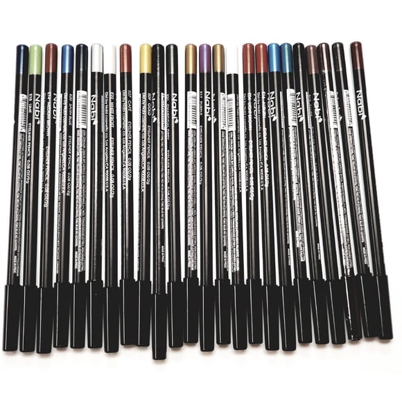 Set de 24 lápices delineadores de ojos y para cejas Nabi