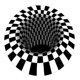 thumbnail image 2 of Alfombra De Suelo Con Ilusión De Vórtice A Cuadros Con Estampado 3D Para Decoración Para Sala De Estar De 100cm, 2 of 5