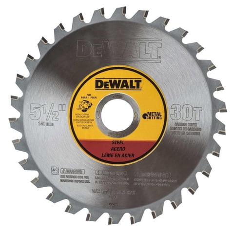 Hoja De Sierra Circular Dewalt Dwa7770 Para Corte De Metales De 5.5 Pulgadas