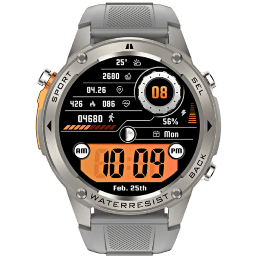 Reloj Smartwatch Keiphone Kei Muv Gps 2 Gen Plateado