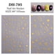 thumbnail image 1 of Xiao Hua Patrón de Lazo de Estrella Dorada Stickers de Uñas Autoadhesivas -10 Hojas, 4.13 X 3.15in Stickers de Uñas de Tema Personalizado, Manualidades de Arte de Uñas DIY Decoración de Empaque de, 1 of 5