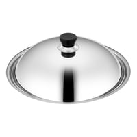 Magideal - Tapa De Sartén De Acero Inoxidable, Redonda, Resistente Al Óxido, Para Uso Doméstico, Con Asa, Fácil De Montar, Resistente Al Calor, Color Plateado. Diámetro 36 Cm