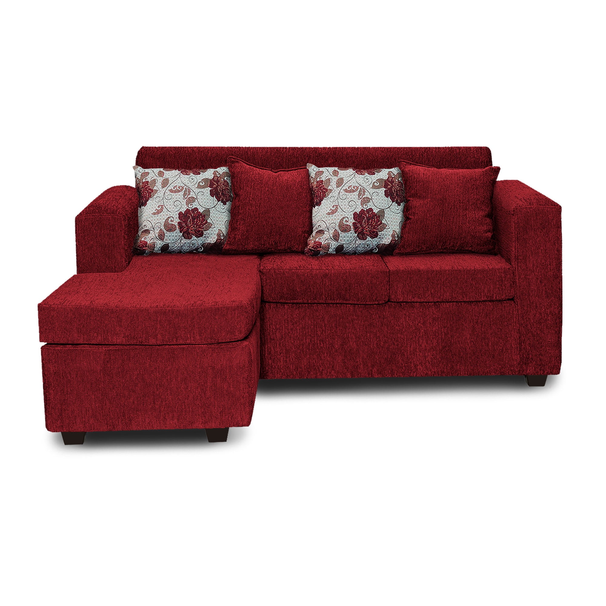 Adonis Leudh - Sofá Seccional Intercambiable Ezeiza Chenille Rojo Italiano