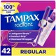 thumbnail image 1 of Tampones Tampax Radiant Regular 42 unidades Rosa Azul, 1 of 9