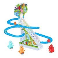 Magideal - Juego De Carreras De Dinosaurios Pequeños Con Luces Intermitentes Y Música Juguete De Interior Fácil De Juguete De , 6 Dinosaurio