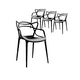 thumbnail image 1 of Pack 4 Sillas comedor y terraza Master polipropileno - Negro, 1 of 4