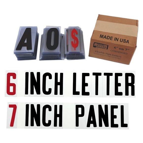 Sign Letter Depot Letras Flexibles de Panel Condensado de 6" USA