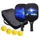 thumbnail image 4 of Juego De 2 Paletas Profesionales De Pickleball 4 Bolas Y Bolsa De Almacenamiento Para Jugador, 4 of 5