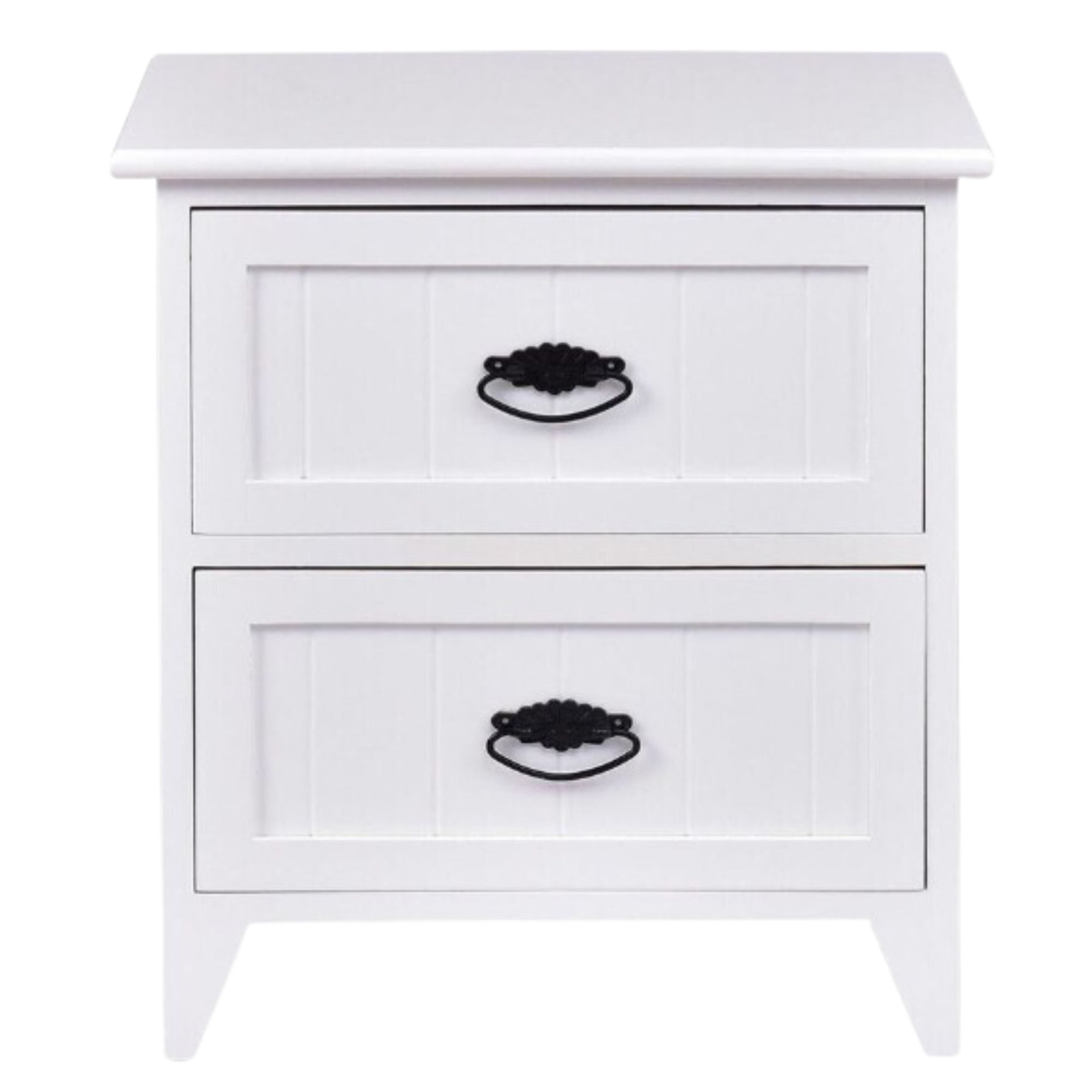 Yitahome - Velador Dormitorio Verona 2 Cajones Blanco