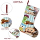 thumbnail image 5 of Panadería Barbería Tema: Calcetines de Navidad, fino lino blanco para colgar en escaleras y chimenea, decoración navideña para el hogar, regalo de Navidad.54cm×38cm, 5 of 5