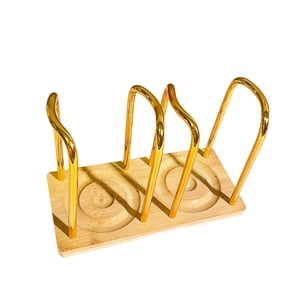 Magideal - Portavasos De Papel De Mesa De Pie, Ahorra Espacio, Organizador De Almacenamiento, Estante Para Tazas De Café Para Restaurantes, Hoteles, Cafeterías, Ranura Gold 2