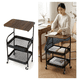 thumbnail image 2 of Carrito Organizador 3 Niveles Con Ruedas Madera Metal, 2 of 3