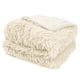 thumbnail image 2 of Manta Pavilia de piel sintética esponjosa, color crema, beige, color sherpa, 230 x 230 cm, 2 of 9