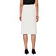 thumbnail image 3 of INSPIRE CHIC Falda Lápiz Estilosa para Mujer con Cintura Alta y Abertura Trasera para Trabajo y Uso Casual XL Blanco Crema, 3 of 5