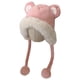 thumbnail image 1 of Gorro De Invierno Para Niños, De Felpa Diseño De Osito Color Rosado, 1 of 2