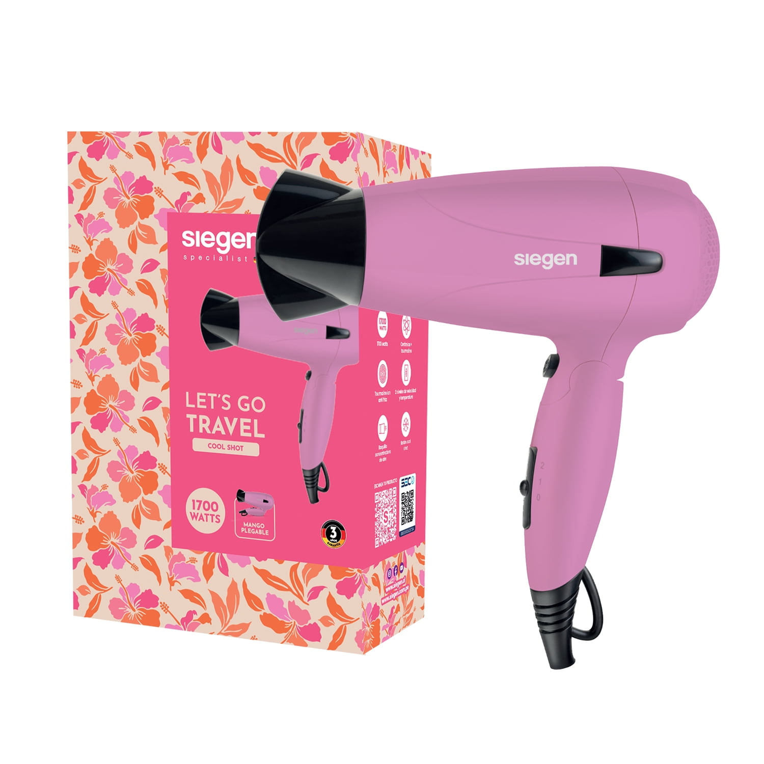 Secador Let`s Go Travel Siegen Sg-3012c63