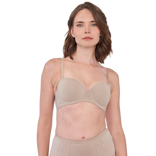 Sostén Mujer Strapless Beige Copa B Corona