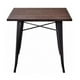 thumbnail image 1 of Mesa Cuadrada Industrial Tolix 80x80 | Hogar o Negocio| Acero y Madera, 1 of 4