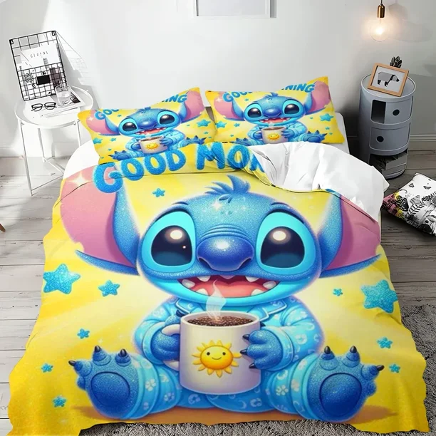 Stitch Duvet Cover Cartoon 3d Print Bedding Set with Duvet Cover Bedroom Decoration Bedding Set Luxury Bed Sheets