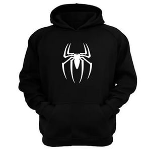 Genérico - Polerón Canguro Hombre Arácnido Negro Talla Xs Unisex