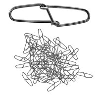 Magideal - 100X Broches De Presión De Pesca, Clips De Pesca De Cambio Rápido, Cierre De Presión De Gancho, Bloqueo Fuerte, Junta Giratoria, Conexión De Señuelo D Modelo 1