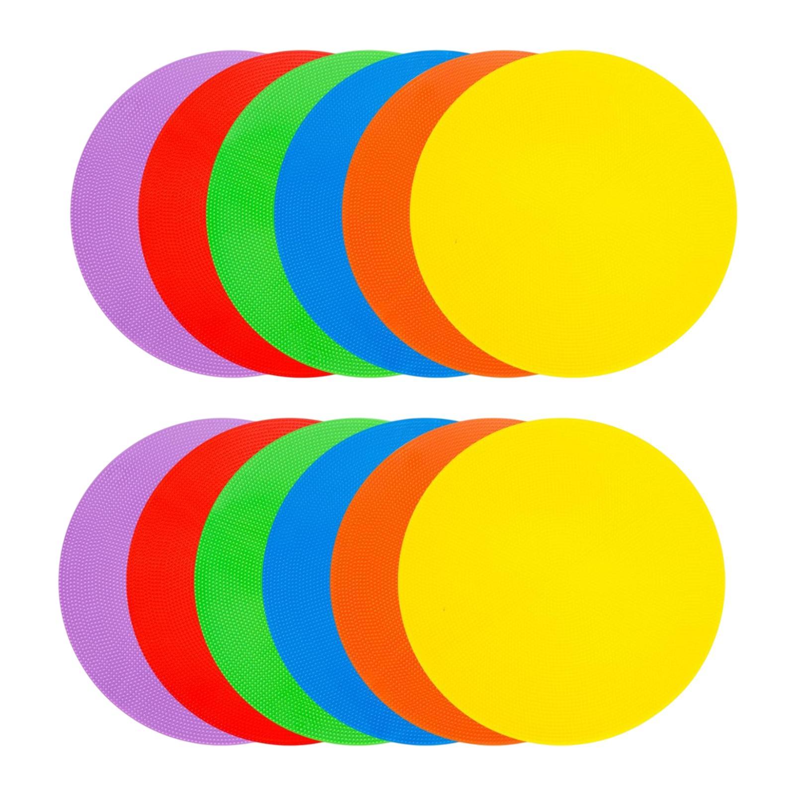 Ioensy - Marcadores De Puntos De Entrenamiento De 9 Pulgadas, Conos Planos Para Práctica De Baloncesto, Fútbol Y Baile, 12 Unidades